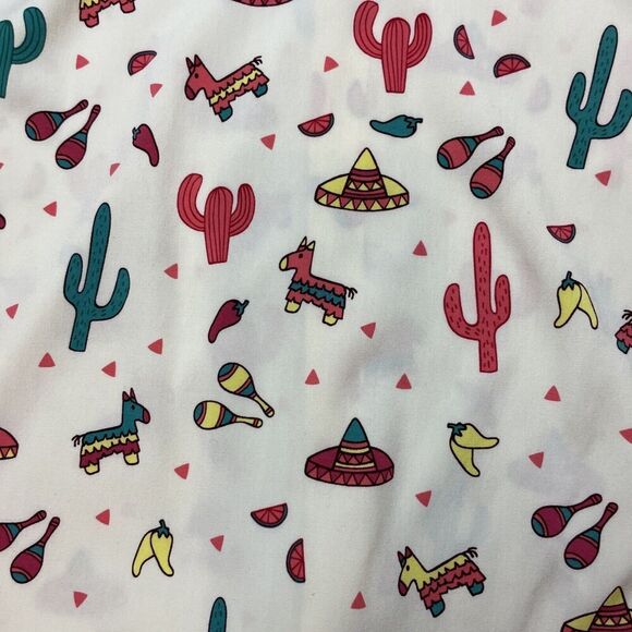 Tipsy Elves Cantina Captain Shirt Mens L Southwest Pinata Cactus AOP Party Cinco - Picture 7 of 9